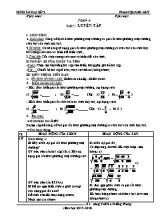 Giáo án Đại số Lớp 9 - Tiết 7 Luyện tập - Năm học 2017-2018 - Phạm Quang Huy